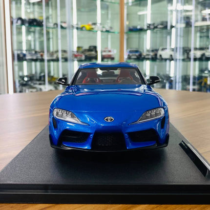 Solido Toyota Supra MK5 1:18 Blue Diecast Model Car - collectible scale model car
