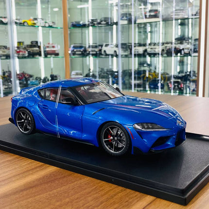 Solido Toyota Supra MK5 1:18 Blue Diecast Model Car - detailed collector display model