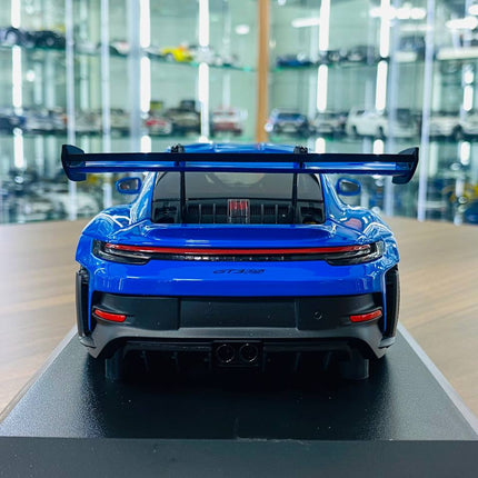 Minichamps 1/18 Porsche 911 (992) GT3 RS 2023 Diecast Model Blue - detailed die-cast style model