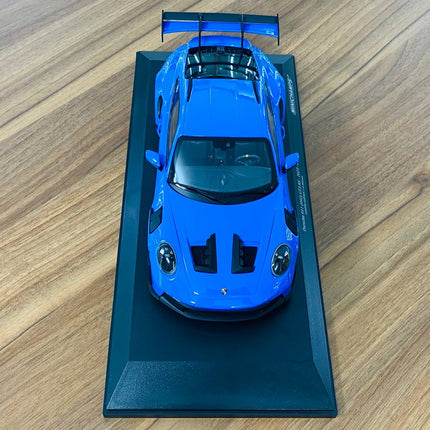 Minichamps 1/18 Porsche 911 (992) GT3 RS 2023 Diecast Model Blue - fine detailed model replica