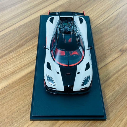 GT Spirit Koenigsegg AGERA RS 1:18 White Resin Model Car - detailed die-cast style model