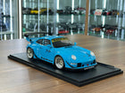 Solido 1/18 Diecast Porsche 911 (993) RWB Shingen 2018 Blue - detailed collector display model