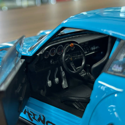 Solido 1/18 Diecast Porsche 911 (993) RWB Shingen 2018 Blue - collector edition scale model