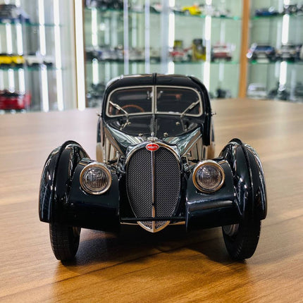 CMC Bugatti Typ 57 SC Atlantic Coupe 1936 1:18 Diecast Model Car Black Limited Edition - collectible scale model car
