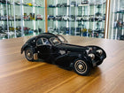 CMC Bugatti Typ 57 SC Atlantic Coupe 1936 1:18 Diecast Model Car Black Limited Edition - detailed collector display model