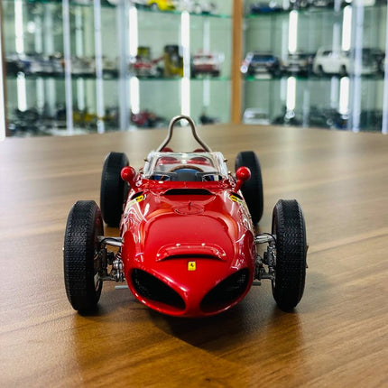 CMC Ferrari Dino 156 F1 1961 1:18 Diecast Model Red - studio product photo of the scale model