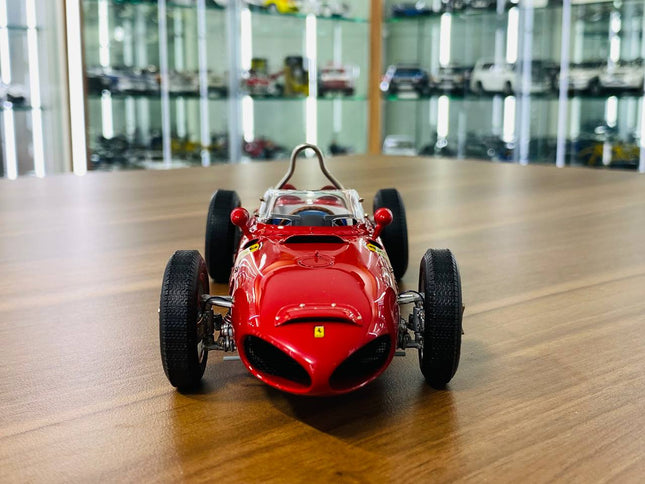 CMC Ferrari Dino 156 F1 1961 1:18 Diecast Model Red - studio product photo of the scale model