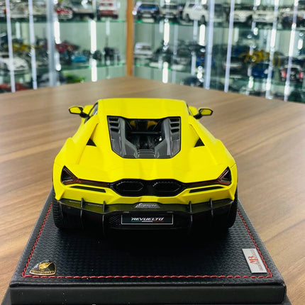 MR Collection Lamborghini Revuelto 1/18 Resin Model Giallo Clarus - fine detailed model replica