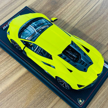 MR Collection Lamborghini Revuelto 1/18 Resin Model Giallo Clarus - detailed die-cast style model