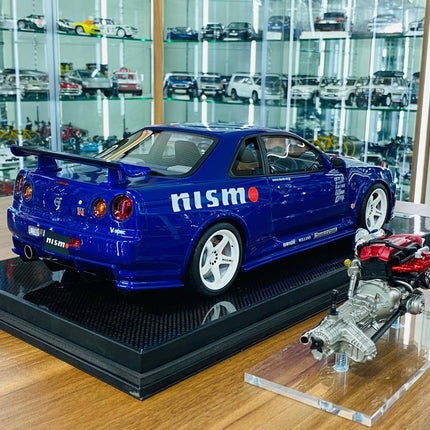 Motor Helix 1/12 Nissan Skyline Nismo GT-R R34 R-Tune Launch Version TAS Resin Model TAS 2000 - collectible scale model car
