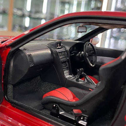 MotorHelix Nissan Skyline GT-R R34 Customized Version 1/18 Diecast Active Red - scale model collectible piece