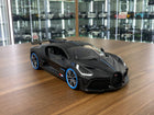 Bburago 1/18 Bugatti Divo Matt Carbon Fiber Diecast Model Car - detailed collector display model