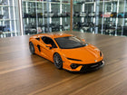 Bburago Lamborghini Temerario 1/18 Orange Diecast Model Car - Full Opening - detailed collector display model