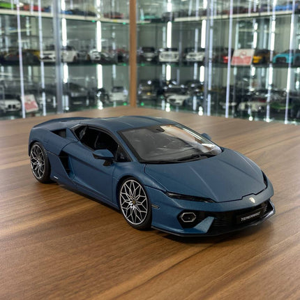Bburago Lamborghini Temerario 2011 1/18 Matt Blue Diecast Model Car - detailed collector display model