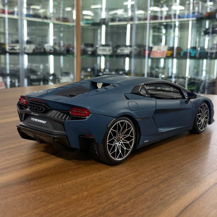 Bburago Lamborghini Temerario 2011 1/18 Matt Blue Diecast Model Car - fine detailed model replica