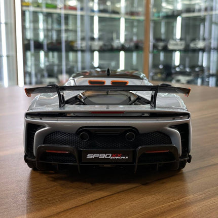 1/18 Metal Diecast Bburago Ferrari SF90 XX Stradale in Silver- Full Opening - premium collector scale model