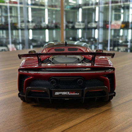 Bburago Ferrari SF90 XX Stradale 1/18 Dark Red Diecast Model Car - premium collector scale model
