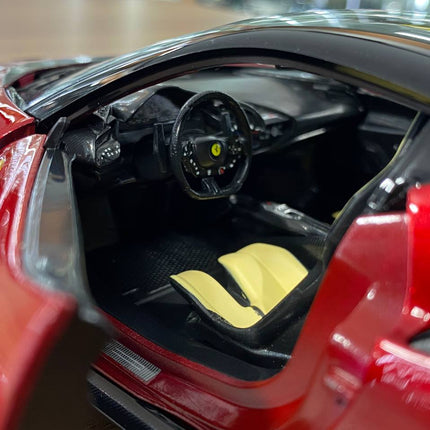 Bburago Ferrari SF90 XX Stradale 1/18 Dark Red Diecast Model Car - collector edition scale model