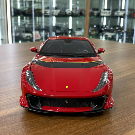 Bburago Ferrari Ferrari 812 Competizione 1/18 Diecast Model Car Red - studio product photo of the scale model