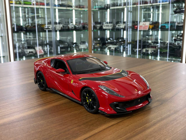 Bburago Ferrari Ferrari 812 Competizione 1/18 Diecast Model Car Red - detailed collector display model