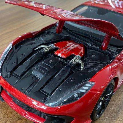Bburago Ferrari Ferrari 812 Competizione 1/18 Diecast Model Car Red - detailed die-cast style model