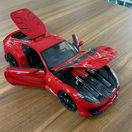 Bburago Ferrari Ferrari 812 Competizione 1/18 Diecast Model Car Red - collector edition scale model