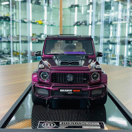 MotorHelix 1:18 Resin Mercedes-Benz Brabus G800 G-Class W463 2019 Purple - studio product photo of the scale model