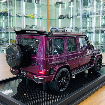 MotorHelix 1:18 Resin Mercedes-Benz Brabus G800 G-Class W463 2019 Purple - fine detailed model replica