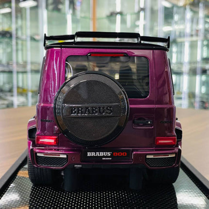 MotorHelix 1:18 Resin Mercedes-Benz Brabus G800 G-Class W463 2019 Purple - premium collector scale model