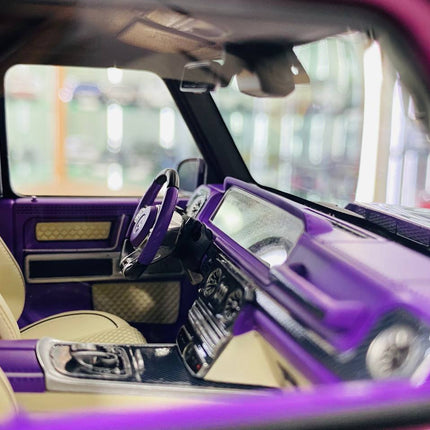 MotorHelix 1:18 Resin Mercedes-Benz Brabus G800 G-Class W463 2019 Purple - collector edition scale model