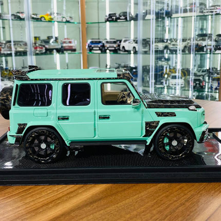 Timothy & Pierre 1/18 Mercedes-Benz G63 MANSORY Tiffany Blue Model Car - scale model for display