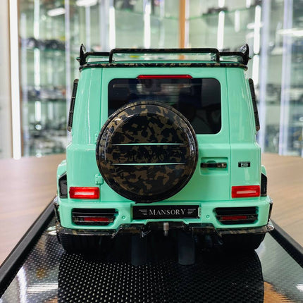 Timothy & Pierre 1/18 Mercedes-Benz G63 MANSORY Tiffany Blue Model Car - premium collector scale model
