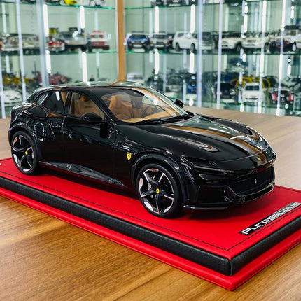 MR Collection 1/18 Ferrari Purosangue Nero Limited Edition Diecast Model - detailed collector display model