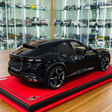 MR Collection 1/18 Ferrari Purosangue Nero Limited Edition Diecast Model - detailed die-cast style model