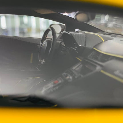 MR Collection Lamborghini Aventador SVJ 1/18 Resin Model Yellow Limited 01/01 - collector edition scale model