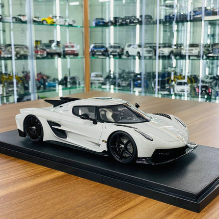 GT Spirit Koenigsegg Jesko Absolut 1/18 Resin Model Grey Limited Edition - detailed collector display model