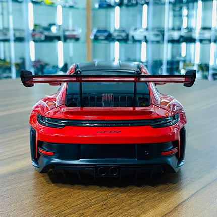 Minichamps Porsche 911 (992) GT3 RS Weissach Package 2022 1/18 Diecast Model Red - fine detailed model replica