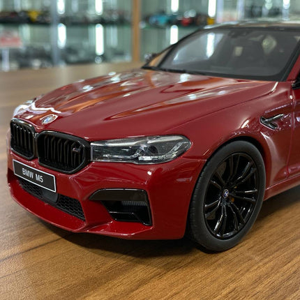 GT Spirit BMW M5 (F90) Competition 2020 1:18 Resin Model Car Imola Red - scale model for display