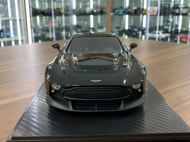 GT Spirit Aston Martin Victor 2021 1/18 Resin Model Dark Green Limited Edition - studio product photo of the scale model