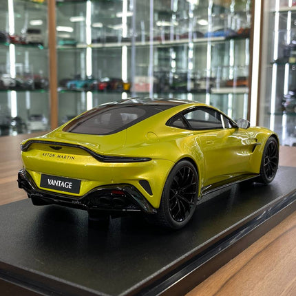 GT Spirit 1:18 Aston Martin Vantage 2024 Yellow Resin Model - fine detailed model replica