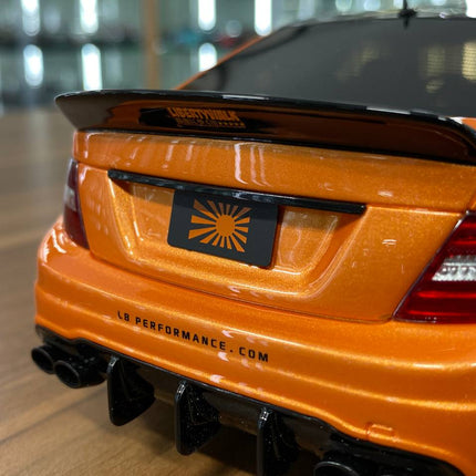 GT Spirit 1:18 Mercedes-Benz AMG C63 Coupe W204 LB Works Resin Model Orange - detailed die-cast style model