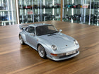 GT Spirit Porsche 911 (993) GT 1995 1/18 Silver Resin Model Limited 504 Pcs - detailed collector display model
