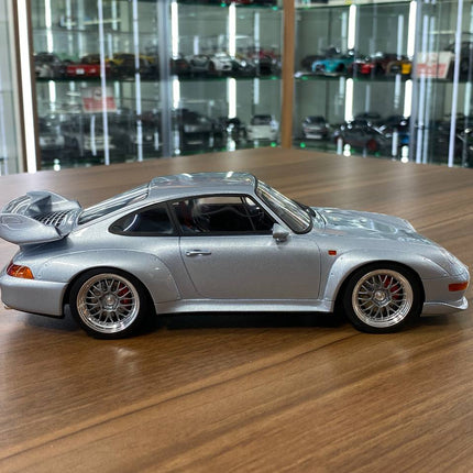 GT Spirit Porsche 911 (993) GT 1995 1/18 Silver Resin Model Limited 504 Pcs - collectible scale model car