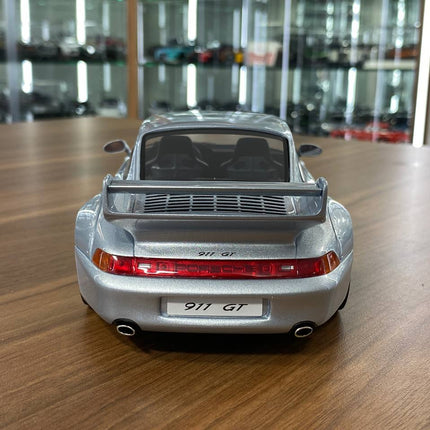 GT Spirit Porsche 911 (993) GT 1995 1/18 Silver Resin Model Limited 504 Pcs - premium collector scale model