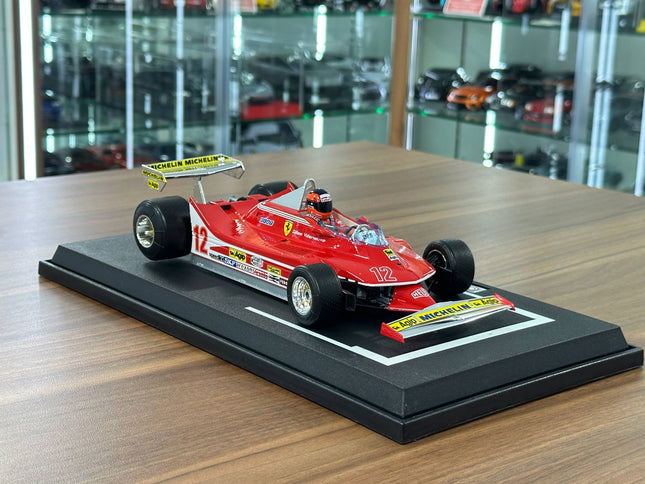 Bburago Ferrari 312T4 1979 1/18 Diecast Model Car Red - detailed collector display model