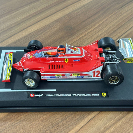 Bburago Ferrari 312T4 1979 1/18 Diecast Model Car Red - collectible scale model car