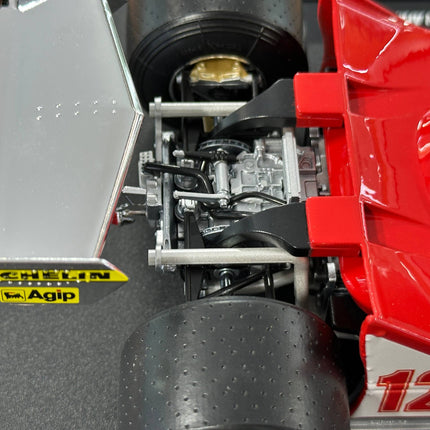 Bburago Ferrari 312T4 1979 1/18 Diecast Model Car Red - scale model for display