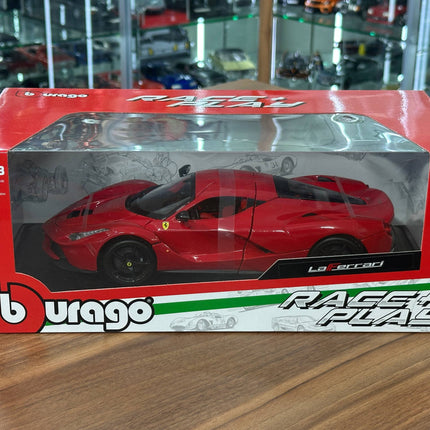 Bburago Ferrari La Ferrari 1/18 Diecast Model Car Red - fine detailed model replica