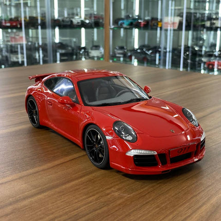 GT Spirit Porsche 911 (991) Carrera S 1:18 Red Resin Model Car - detailed collector display model
