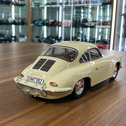 GT Spirit 1/18 Porsche 356B 2000 GS Carrera 2 1962 Beige Resin Model - fine detailed model replica